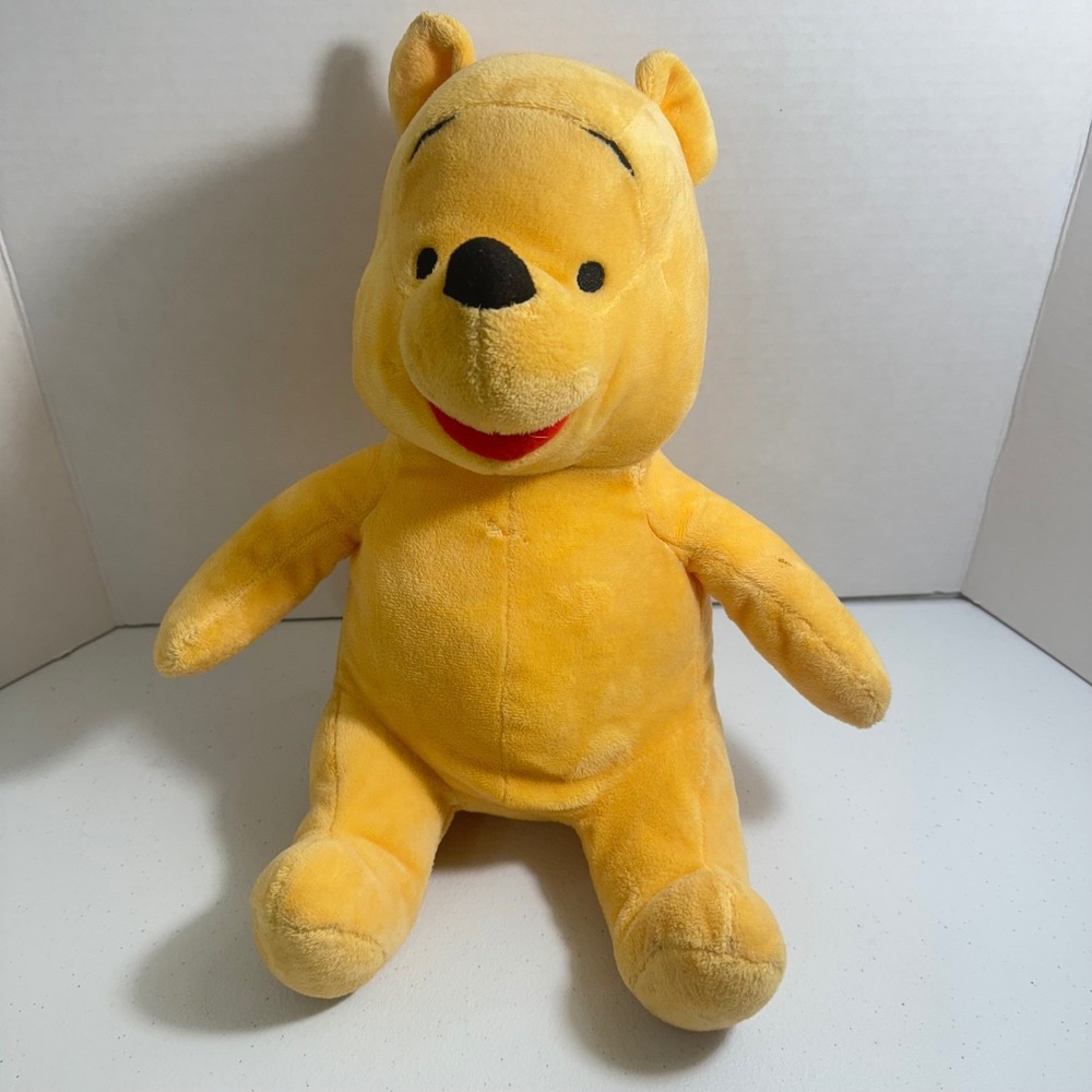 VTG Disney Winnie the Pooh Plush Stuffed Animal Kohl's Cares Yellow
